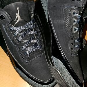 Brand New, 100% Authentic, Air Jordan 3 "BLACK CAT" size 10 Sneakers